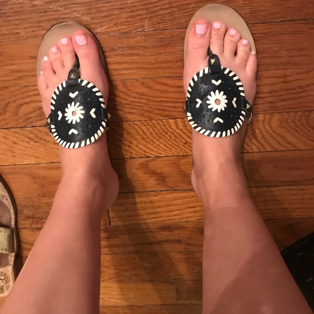 Navy jack Rogers size 8